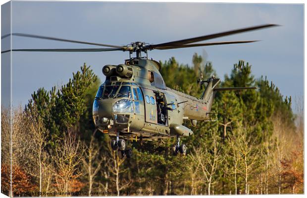 RAF Puma Helicopter Canvas Print by Oxon Images