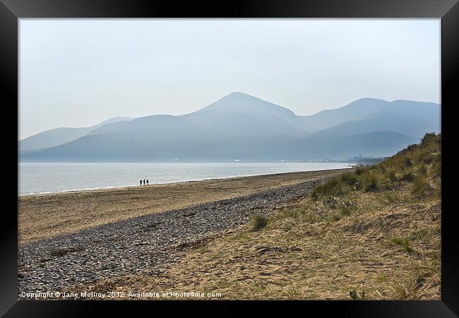 Mourne Mountains, Newcastle, Co Down Framed Print by Jane McIlroy