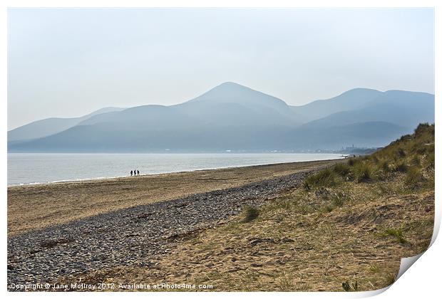 Mourne Mountains, Newcastle, Co Down Print by Jane McIlroy