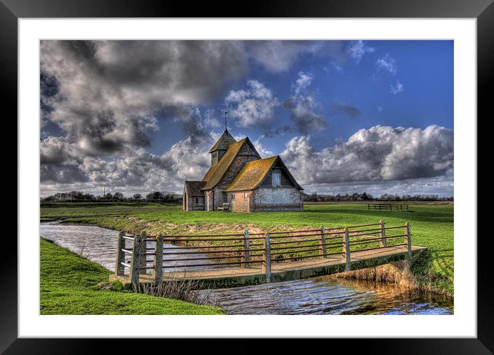 The Church on the Marsh Framed Mounted Print by Brian Fuller