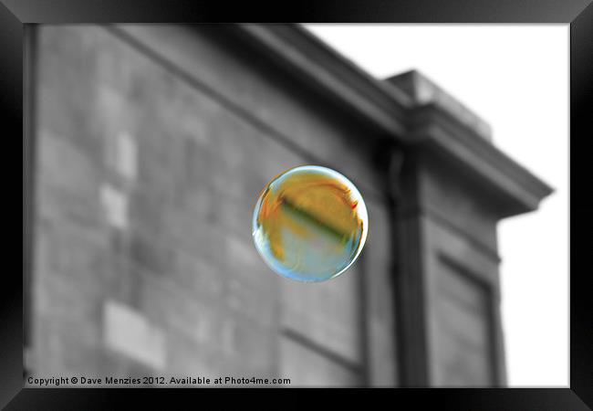 Bubble Framed Print by Dave Menzies
