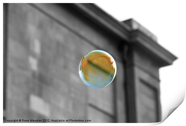 Bubble Print by Dave Menzies