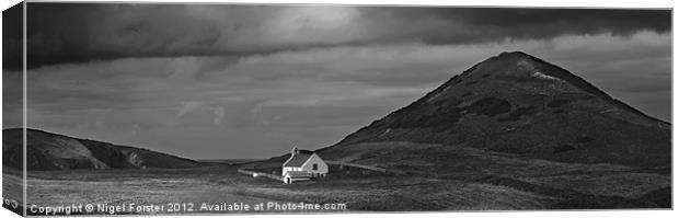 The Church at Mwnt Canvas Print by Creative Photography Wales