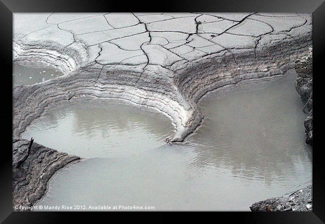 Mud pools Rotorua NZ Framed Print by Mandy Rice
