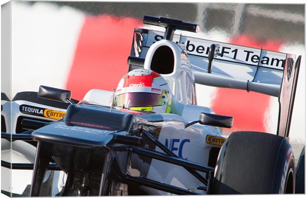 Kamui Kobayashi 2012 Spain Canvas Print by SEAN RAMSELL