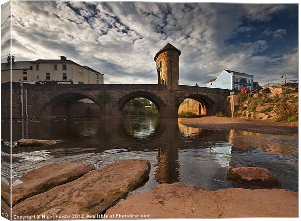 The Monnow Bridge Canvas Print by Creative Photography Wales