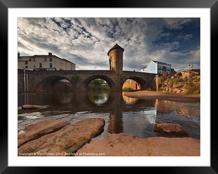 The Monnow Bridge Framed Mounted Print by Creative Photography Wales