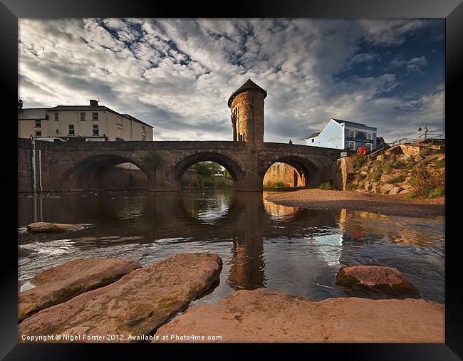 The Monnow Bridge Framed Print by Creative Photography Wales