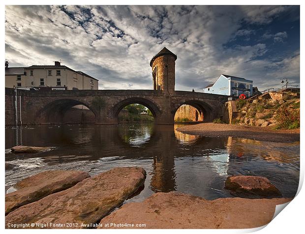The Monnow Bridge Print by Creative Photography Wales