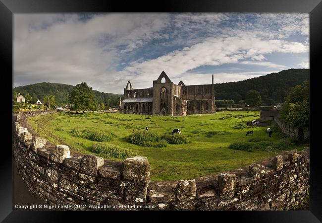 Tintern Panorama Framed Print by Creative Photography Wales