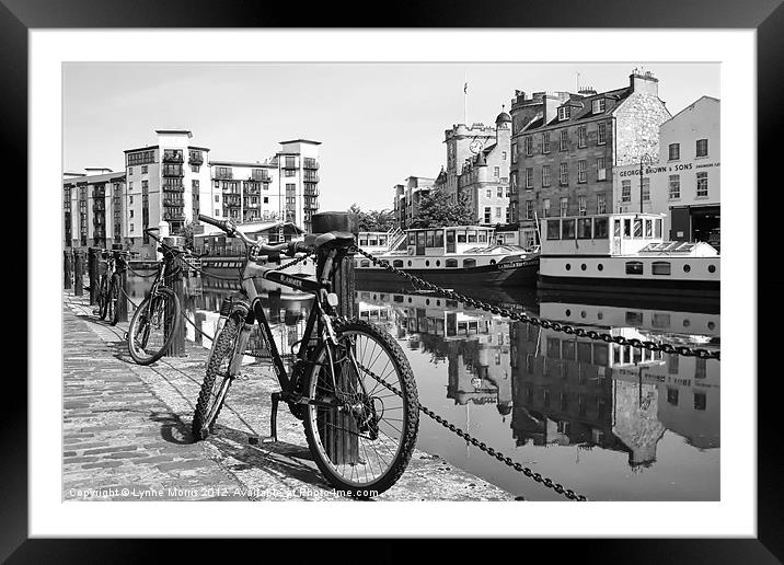 Bikes At The Shore Framed Mounted Print by Lynne Morris (Lswpp)