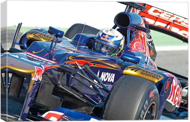 Daniel Ricciardo 2012 - Spain Canvas Print by SEAN RAMSELL