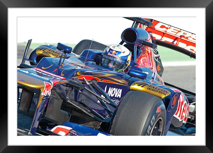 Daniel Ricciardo 2012 - Spain Framed Mounted Print by SEAN RAMSELL