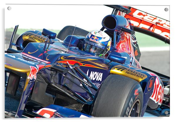 Daniel Ricciardo 2012 - Spain Acrylic by SEAN RAMSELL