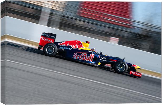 Sebastian Vettel 2012 - Spain Canvas Print by SEAN RAMSELL