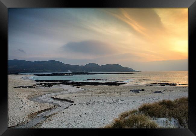 Sanna Bay Sunset Ardnamurchan Framed Print by Derek Beattie