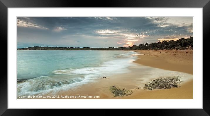 A Safe Harbour Framed Mounted Print by Mark Lucey