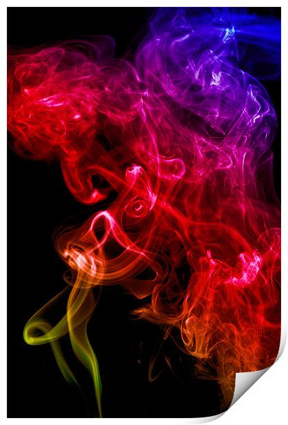 Smoke swirl3 Print by Kevin Tate