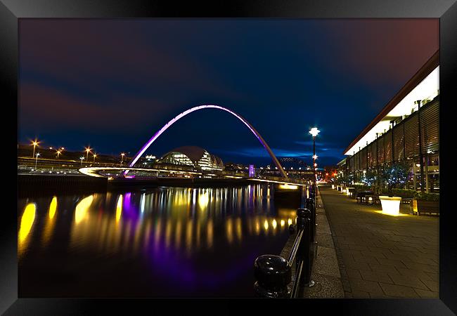 Newcastle Quayside Framed Print by Kevin Tate