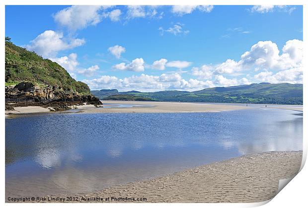 Wales from portmerrion Print by Rick Lindley