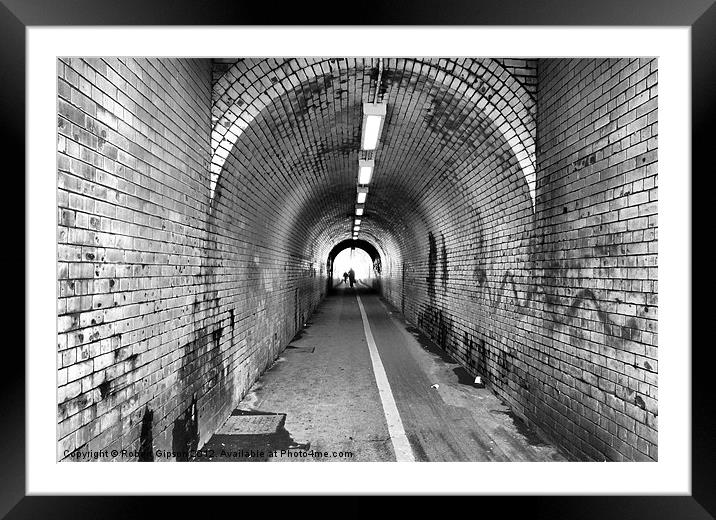 Tunnel Framed Mounted Print by Robert Gipson