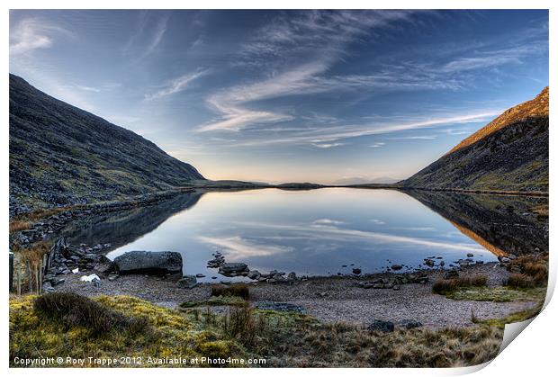 Llyn Manod - April 2012 Print by Rory Trappe