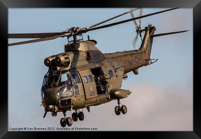 RAF Puma Helicopter Framed Print by Oxon Images