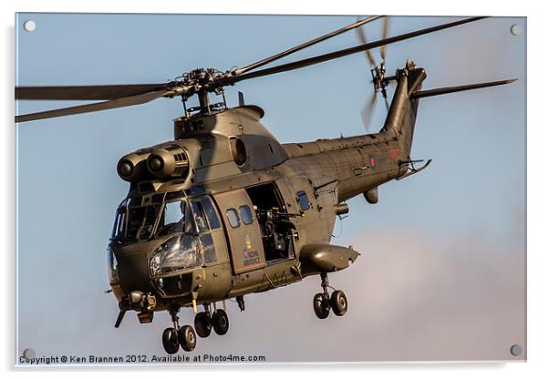 RAF Puma Helicopter Acrylic by Oxon Images
