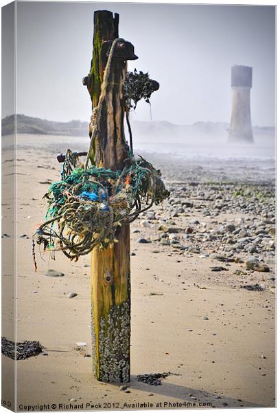 Weathered Canvas Print by Richard Peck