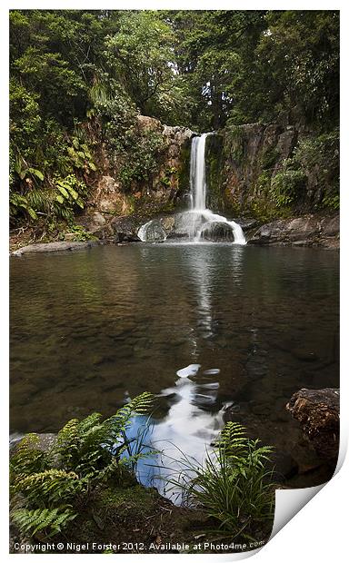Waiau Falls Print by Creative Photography Wales