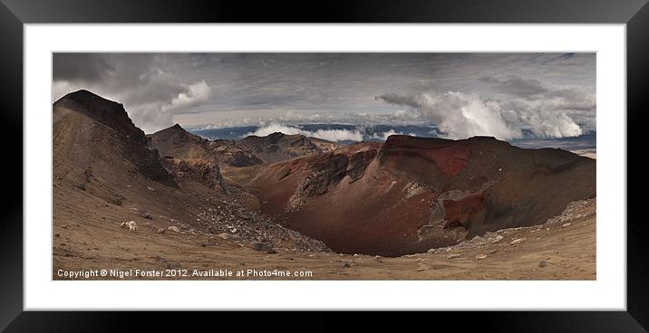 Tongariro Crossing Framed Mounted Print by Creative Photography Wales