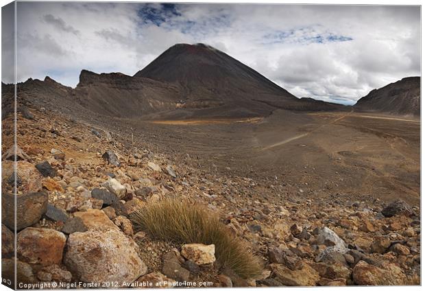 Tongariro landscape Canvas Print by Creative Photography Wales