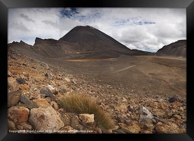 Tongariro landscape Framed Print by Creative Photography Wales