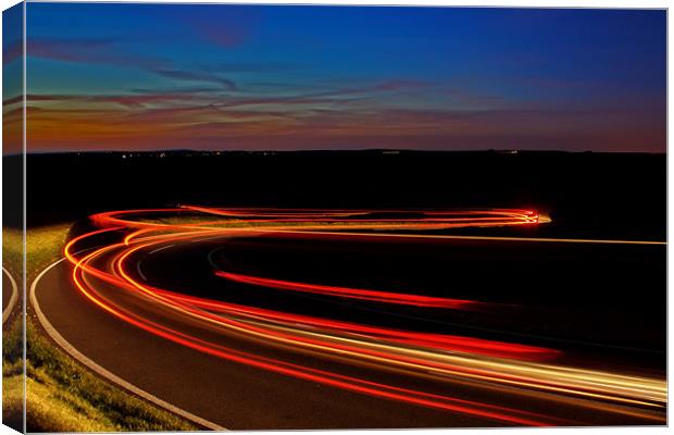 Beachy Head Light Trails Canvas Print by Phil Clements