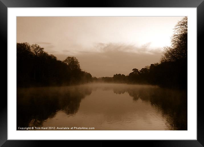 Misty Water in the morning Framed Mounted Print by Tom Hard
