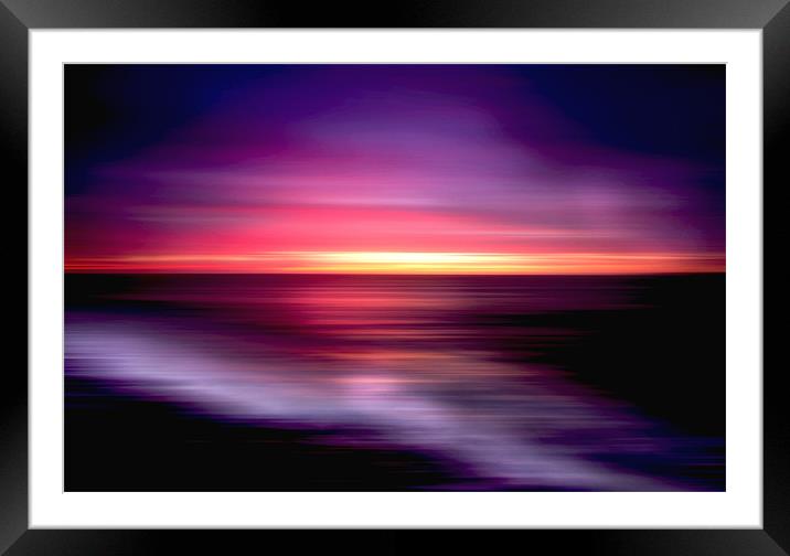 Coastal Abstract Framed Mounted Print by paul cowles