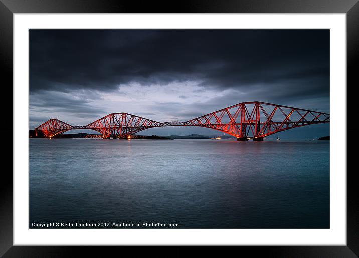 Forth Rail Bridge Framed Mounted Print by Keith Thorburn EFIAP/b