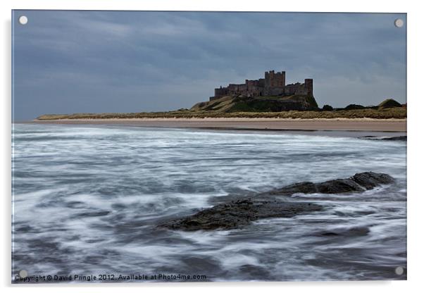 Bamburgh Castle Acrylic by David Pringle