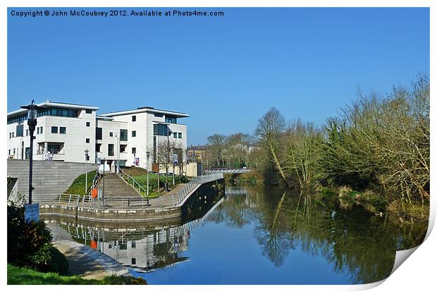 Lisburn Civic Centre Print by John McCoubrey