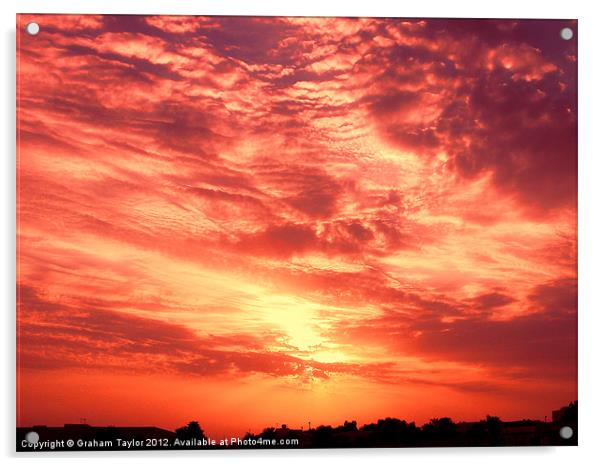 Majestic Jeddah Sunrise Acrylic by Graham Taylor