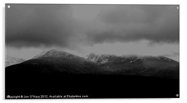 Nevis Range under Cloud 1 Acrylic by Jon O'Hara