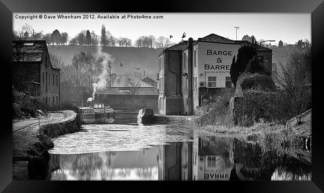 Barge & Barrel Framed Print by Dave Whenham