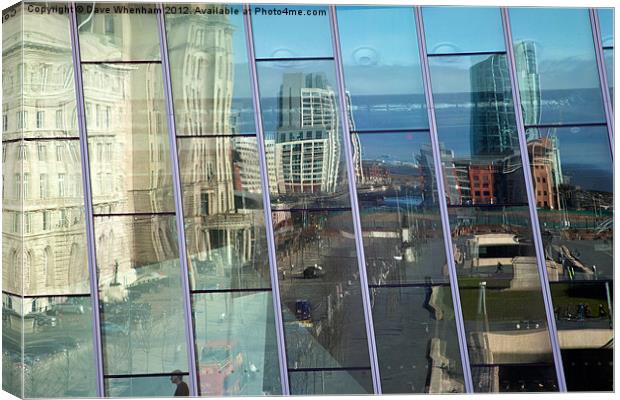 Waterfront Reflections Canvas Print by Dave Whenham