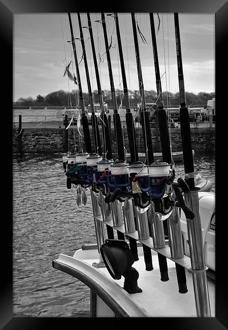 Fishing Rods Framed Print by Ian Cocklin