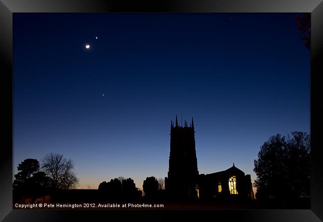 Broadclyst Church Framed Print by Pete Hemington