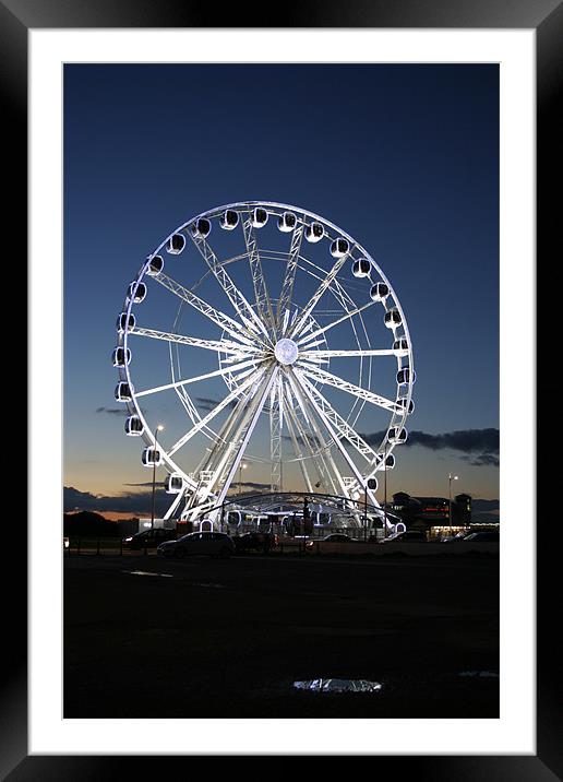 Weston Wheel Framed Mounted Print by Bekie Spark