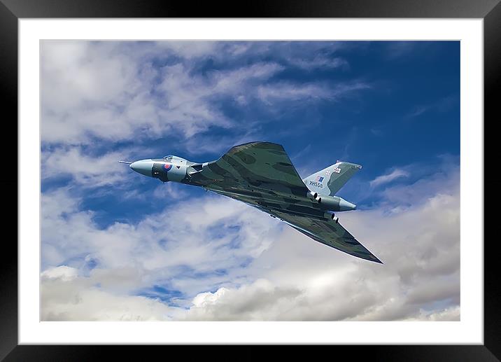 Vulcan Bomber Framed Mounted Print by Kevin Tate