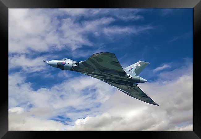 Vulcan Bomber Framed Print by Kevin Tate