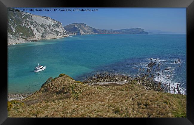 At anchor in Mupe Bay Framed Print by Phil Wareham