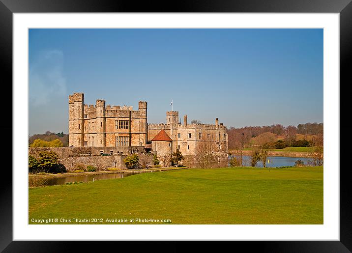 Leeds Castle Golf Course View 2 Framed Mounted Print by Chris Thaxter